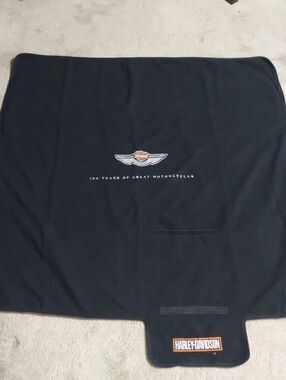 Harley-Davidson 100th Anniversary Roll Up/Picnic Blanket Black 60" By 60"